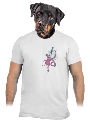 Jednoducho miluje atrament pánske tričko White