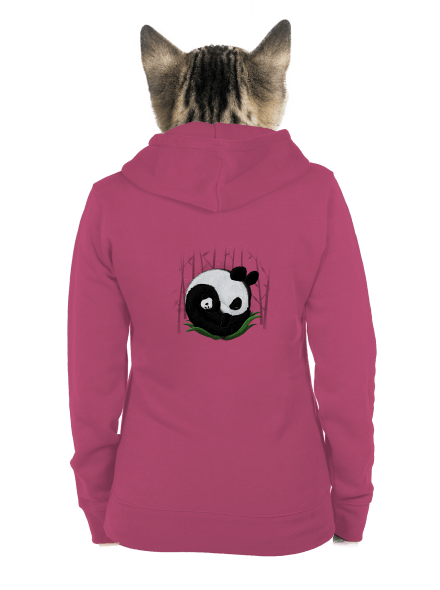 Dve spiace pandy dámska mikina na zips Magenta