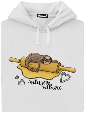 Milujem váľanie dámska mikina klokanka White