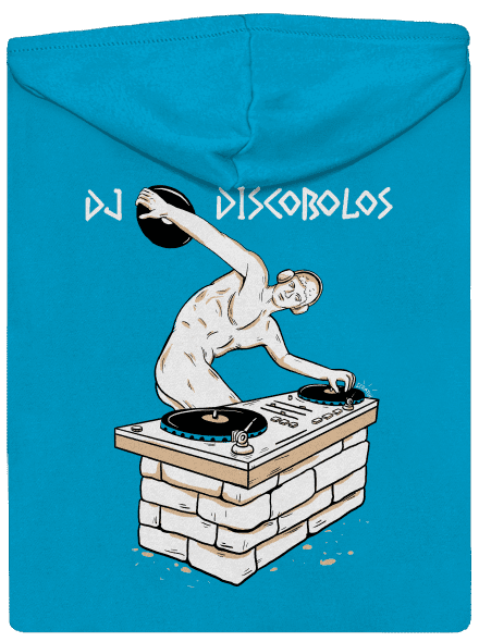DJ Discobolos dámska mikina na zips Blue Atol