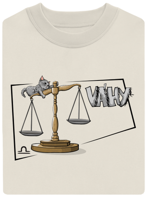 Mačací horoskop: Váhy unisex mikina bez kapucne Off White