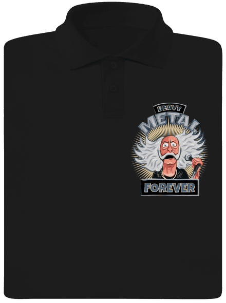 Heavy metal forever pánska polokošeľa Black