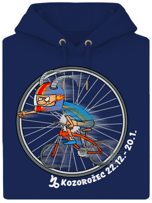 Cyklistický horoskop: Kozorožec unisex mikina premium Navy