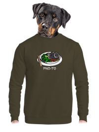 unisex mikina bez kapucne