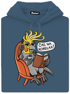 Korelax dámska mikina klokanka Denim