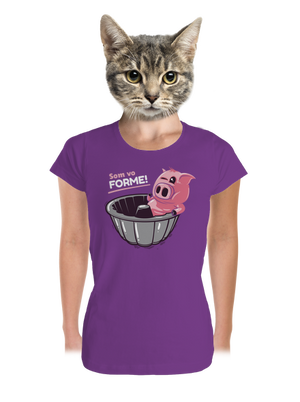 Vo forme dámske tričko prémium Purple