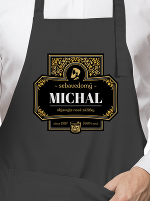 Alkoholová etiketa zástera Dark Grey