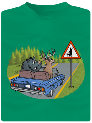 Poľovník pánske športové tričko Kelly Green Mal