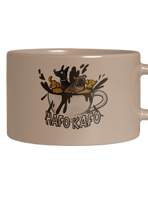 Hafo kafo hrnček makronka Brown Macaron