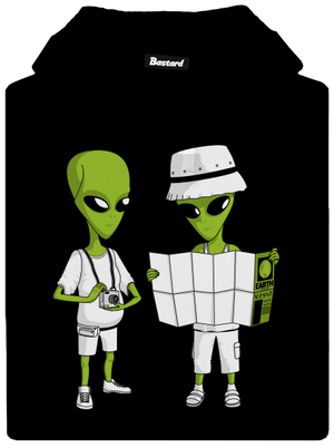 Mimozemšťania dámska mikina klokanka Black