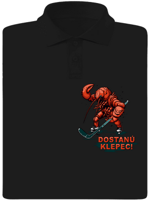 Dostanú klepec pánska polokošeľa Black