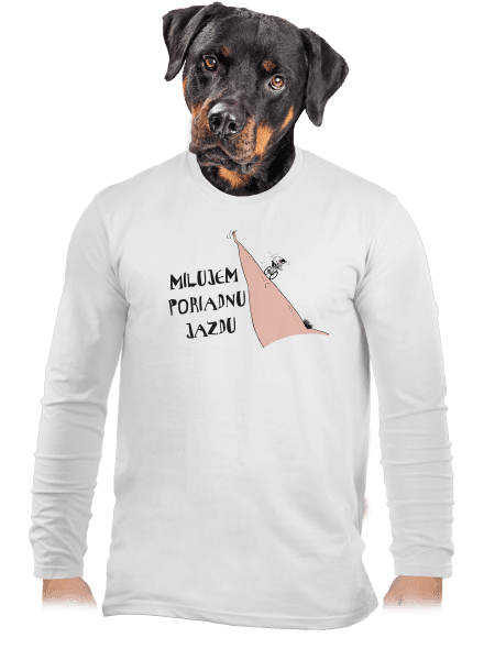 Milujem jazdu pánske dlhý rukáv White