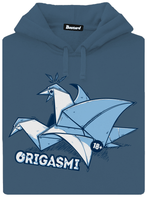 Origasmi dámska mikina klokanka Denim