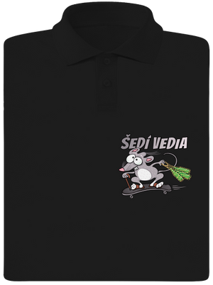 Šedí vedia - myšiak pánska polokošeľa Black