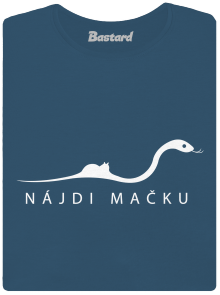 Nájdi mačku dámske tričko prémium Petrol Blue