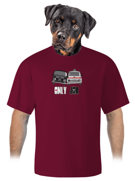 Konkurencia unisex tričko oversized Garnet