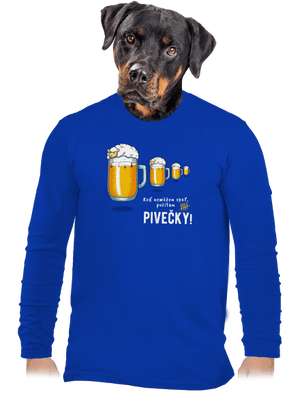 Pivečka pánske dlhý rukáv Royal Blue