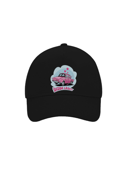 Škoda lásky šiltovka baseballka Black