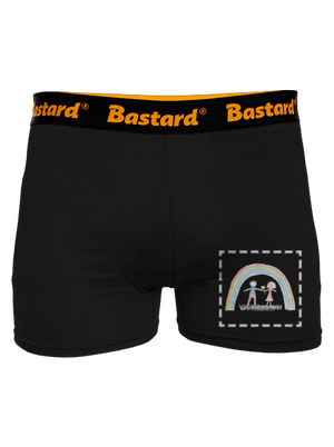 Detské kresby - Nahraj vlastnú boxerky Black