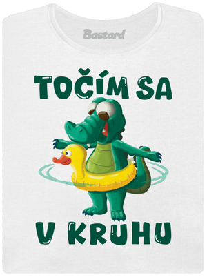 Točím sa v kruhu dámske tričko s lemom White