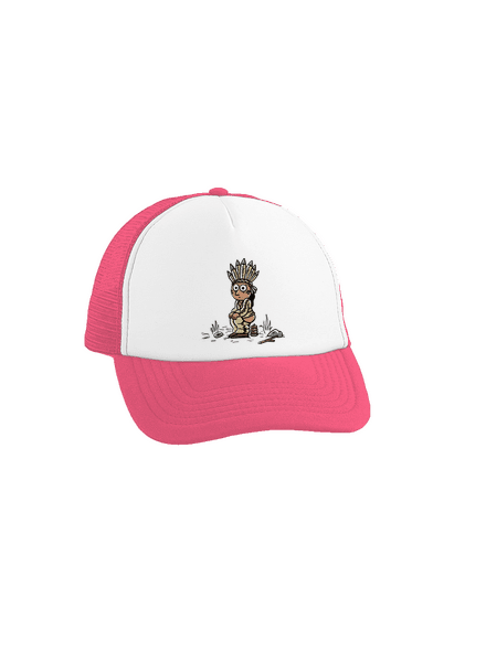 Indiánek šiltovka truckerka Fluorescent Pink cap