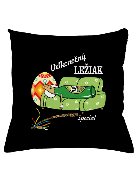 Veľkonočný ležiak vankúš Black