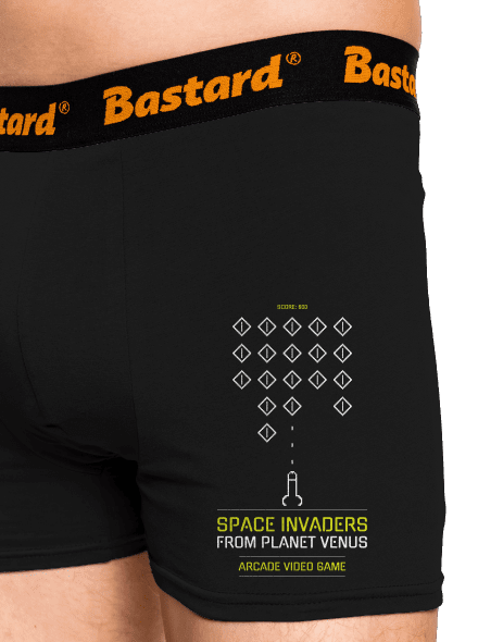 Space Invaders boxerky Black