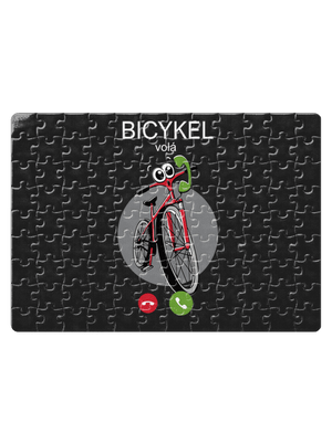 Bicykel volá puzzle White