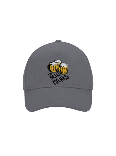 Kto šetrí, má na tri šiltovka baseballka Graphite grey