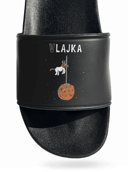 Vlajka šľapky Black