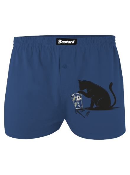 Mačka a pohár pánske trenky Blue