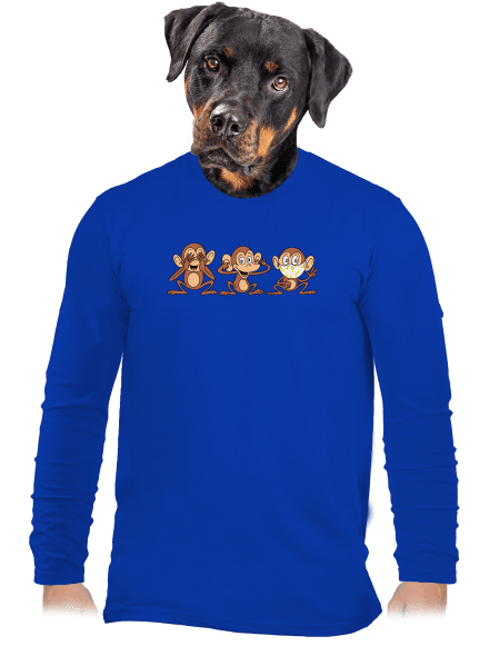 Opičky pánske dlhý rukáv Royal Blue