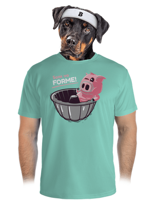 Vo forme pánske športové tričko Mint Mal