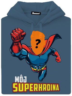 Môj superhrdina dámska mikina klokanka Denim
