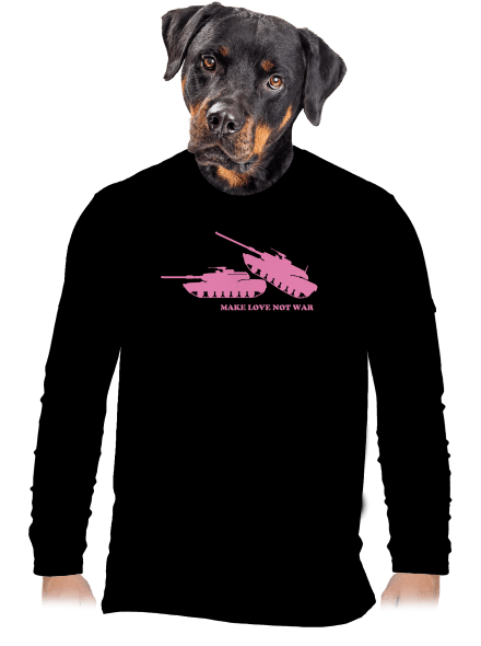 Tanky pánske dlhý rukáv Black