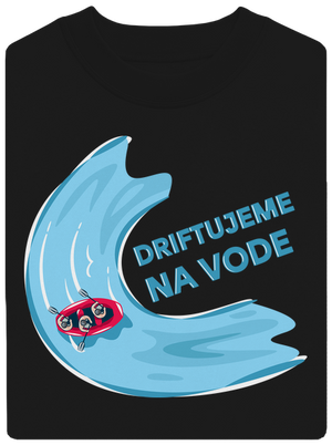Driftujeme na vode unisex mikina bez kapucne Black