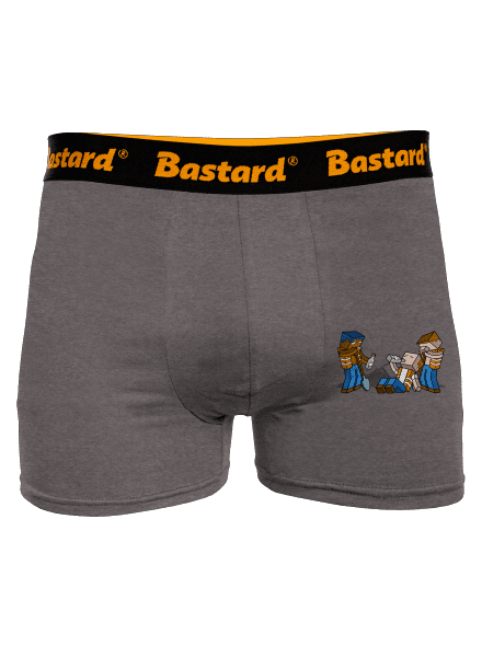 Real Minecraft boxerky Gray Melange