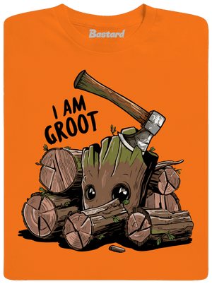 I Am Groot pánske tričko Orange