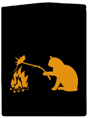 Mačka a myš pánska mikina na zips Black