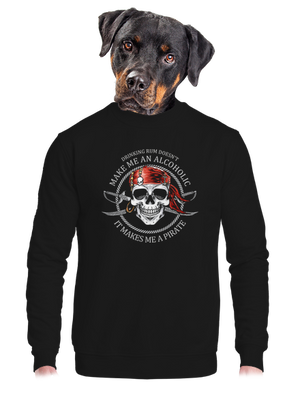 unisex mikina bez kapucne