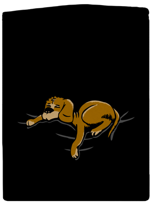 Spiaci pes pánska mikina na zips Black