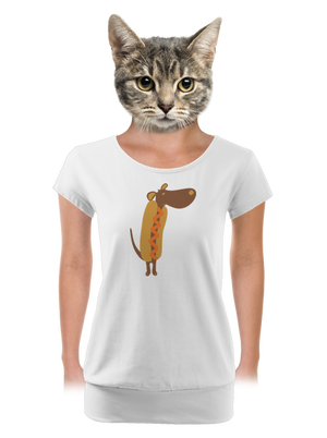 dámske tričko s lemom