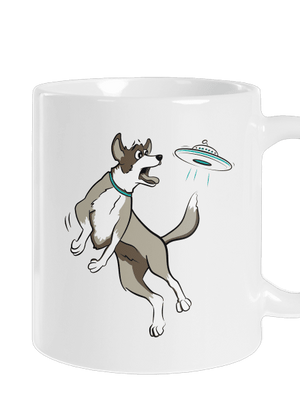 Lietajúci tanier klasický hrnček White