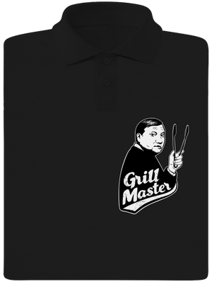 Grill master pánska polokošeľa Black