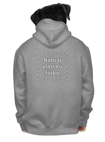 Vlastná potlač pánska mikina na zips Light Melange