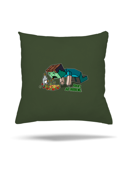 Kocky sú hodené vankúš Olive Green