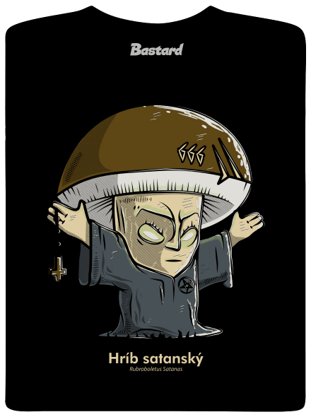 Hríb satanský detské tričko Black