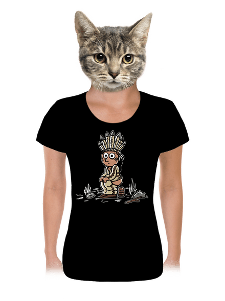Indiánek dámske tričko Black