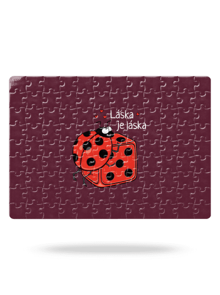 Láska je láska puzzle White