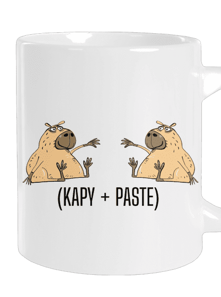 Kapy paste veľký hrnček White